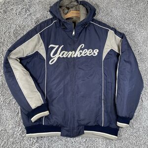 New York Yankees Full Zip Quilted Jacket Men's Large G-III Carl Banks MLB VTG